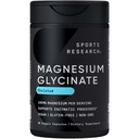 Sports Research ® Magnesium Glycinat - understøtter restaurativ søvn & enzymatiske processer - 160 mg chelateret Magnesium - Vegansk kapsel - 90 greve