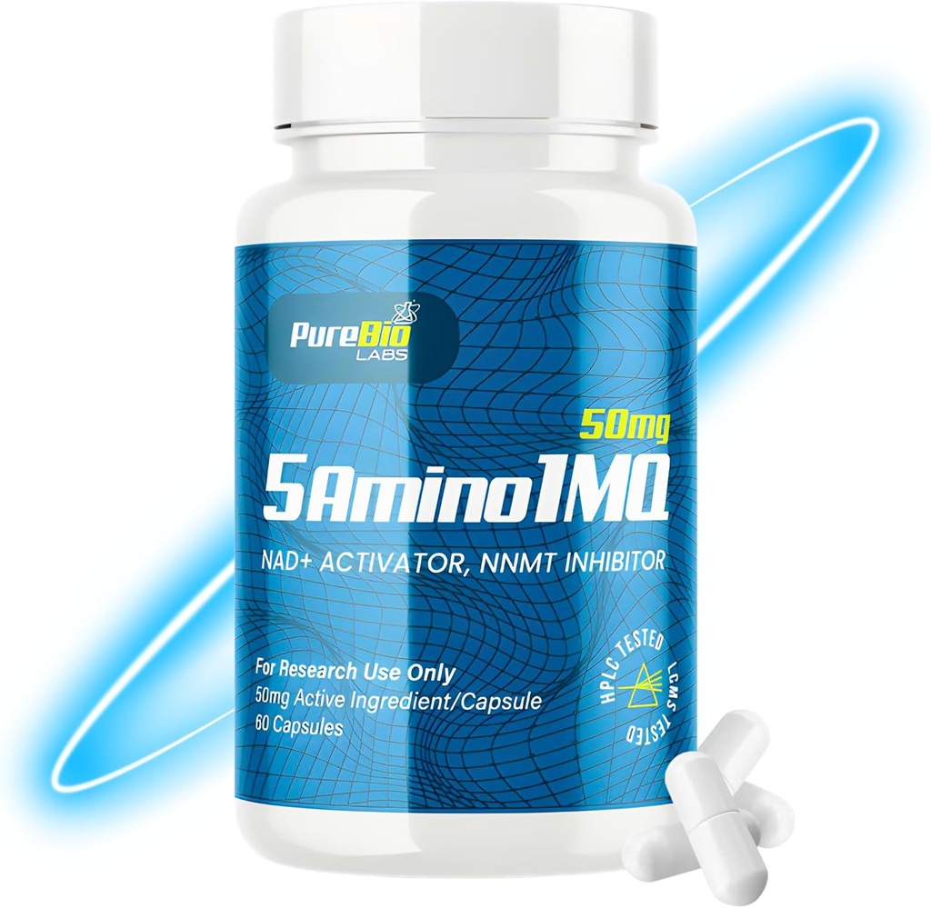 Elite 5A- 1- molekyle (50mg), NAD + Activator & NNMT Inhibitor, Advanced Metabolic Support & Fitness Complex, High- Renhed, Lavet i USA - 60 kapsler