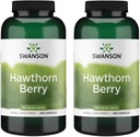 Swanson Hawthorn Berry Supplement- Antioxidant Flavonoider (250 kapsler, 565 mg Hver) 2 pakning