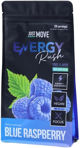 Blå Raspberry Energy Rush - Pre workout