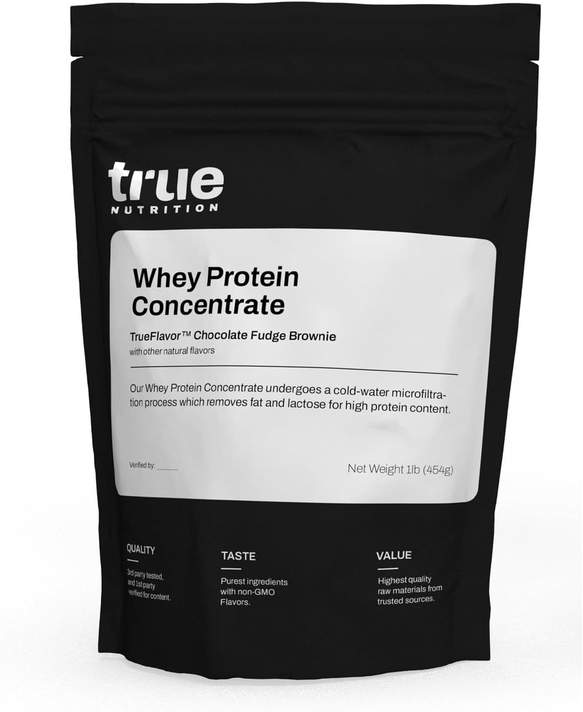 Sand Nutrition - Whey Protein Koncentrat - 100% Whey Protein Powder - Hurtig fungerende lav Carb pulver med essentielle aminosyrer - Høj i Leucin - Chokolade Fudge Brownie - 1lb.