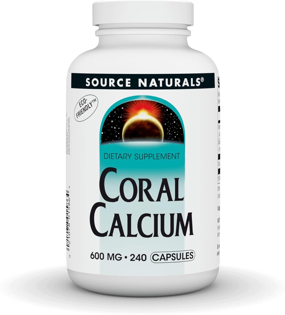Source Naturals Coral Calcium - 600 mg - 240 kapsler