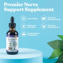 Nervestra Nerve Health Support - Fast- Absorbing Herbal Liquid Formel - Gurkemeje, Hvid Willow Bark, B- Vitaminer, Alpha Lipoic Acid, Acetyl- L- Carnitin og mere