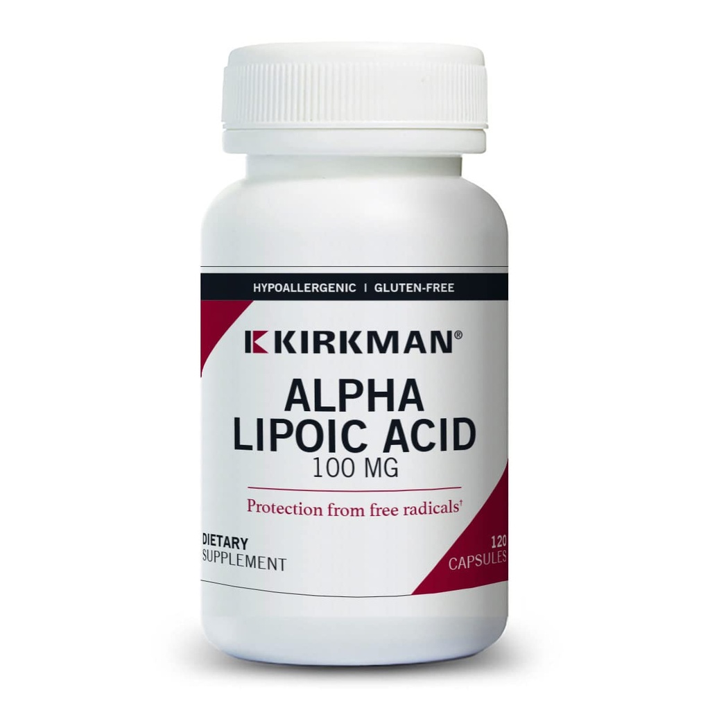 Kirkman Alpha Lipoic Acid 100 mg - Hypoallergifremkaldende