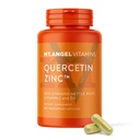 Mt. Angel Vitamin - Zink Quercetin med Bromelain Supplement - immunforsvar og respiratorisk sundhed - Quercetin 500mg Kapsler 124; Zink 50mg Kapsler 124; C-vitaminkapsler 124; Immunbooster til voksne - 300ct.