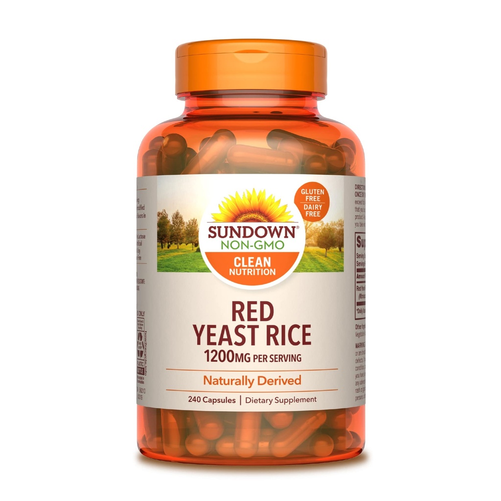 Sundown Red Yeast Rice 1200 mg, 240 kapsler