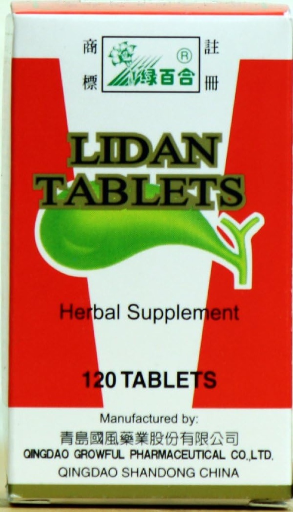 Lidan 120 Tablet flaske LV Bai Han Brand Kosttilskud fra Solstice Medicine Company