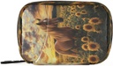 Horse Solsikke Rejser Pill Organizer Bag, Ugentlig Daglig Pill Case Bag Portable Pill Box for Vitamin Supplement Medicin