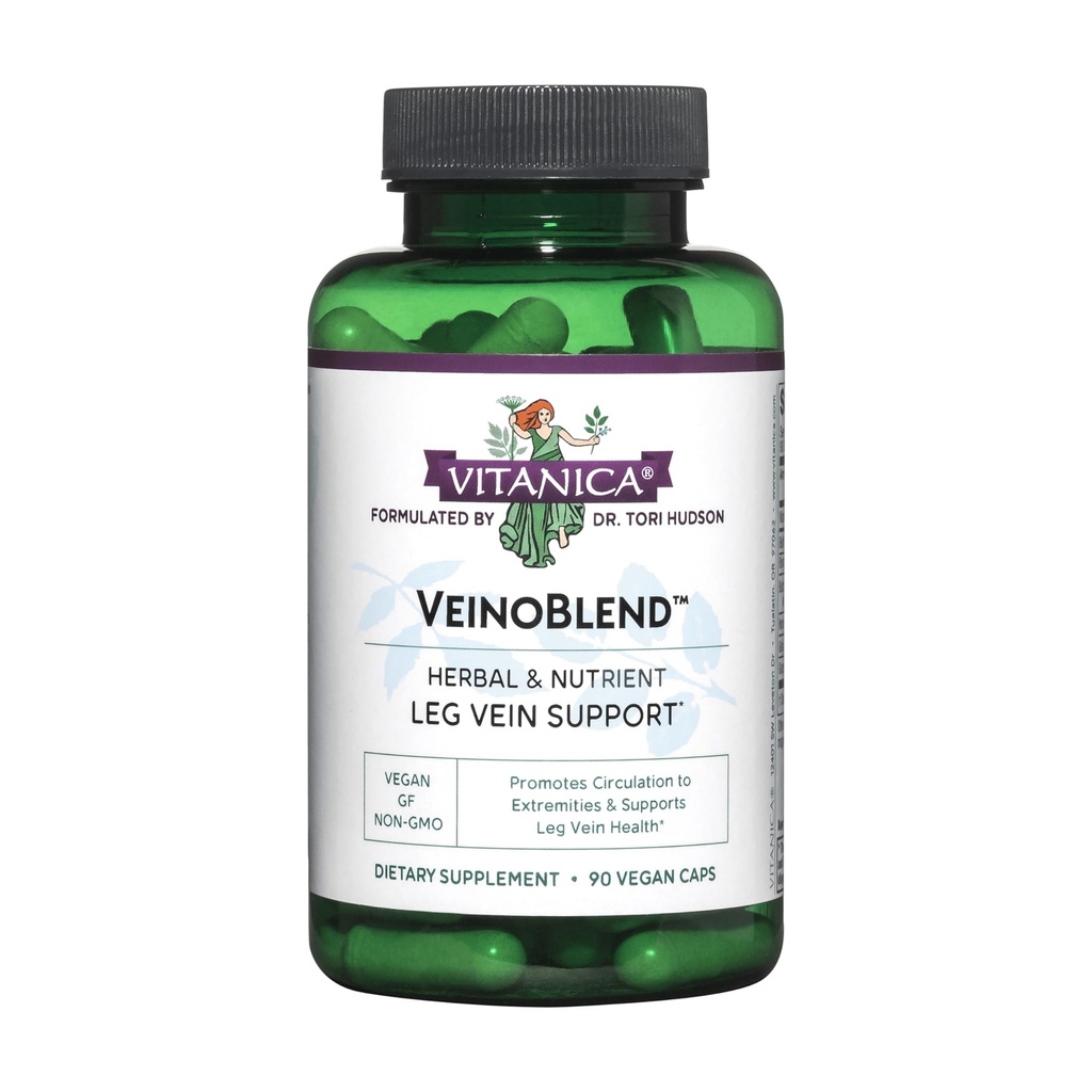 Vitanica, VeinoBlend, Vein Support, Vegan, 90 Kapsler