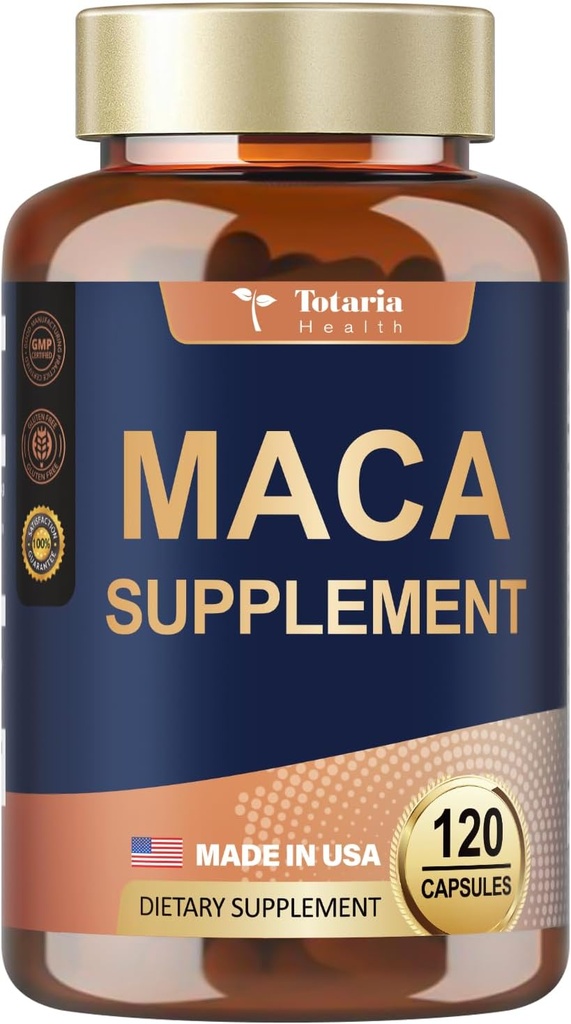 Totaria Maca Root Supplement, 120 Veganske kapsler, 60 dages forsyning