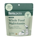 Fera Kæledyr hel mad multivitamin kat & hund mad topper med probiotika, antioxidanter, & essentielle hund vitaminer & mineraler - næringsstoffer fra frugter, grøntsager, & orgel kød - 3,7 oz