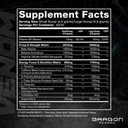 DRAGON PHARMA Venom Extreme Potency Pre- workout, Laser Sharp Focus + Energy, Intense Performance, Proven Ingredienser til forbedret vasodilation & Endurance (40 Serveringer, American Juice)