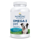 Nordic Naturals Omega-3 Pet, Unflavored - 180 Soft Gels - 320 mg Omega-3 Per Soft Gel - Fish Oil for DHA med EPA & DHA - fremmer hjerte, hud, coat, og immunsundhed
