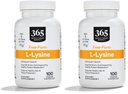 365 By Whole Foods Market, L Lysin 500 Mg Vegetabilske kapsler, 100 Count (pakke med 2)