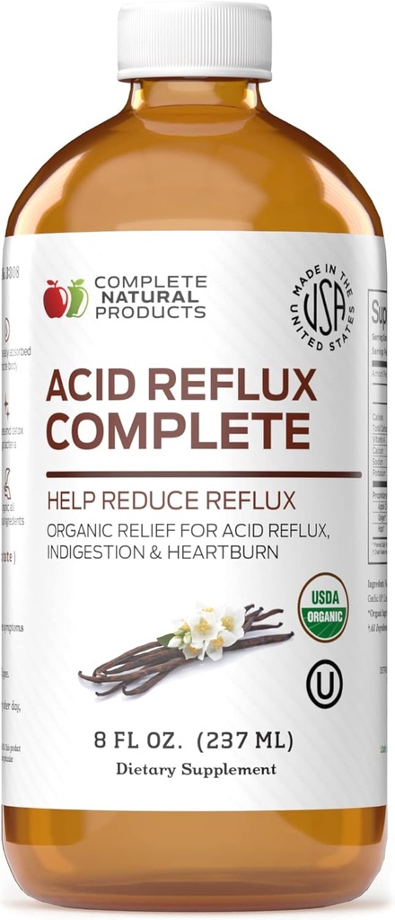Syre Retlux Complete 8oz - Natural Organic Liquid Heartburn, GERD, & Amish Retlux Relief Remedy & Medicin