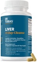 Dr. Tobias Lever 21 Day Cleanse, Urte Lever Detox Cleanse med mælk tidsel, Mælkebøtte Root & Artiskoke Extract, Understøtter leversundhed & fordøjelse, 63 Vegetariske kapsler