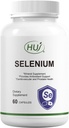 HUJ Selenium supplement, 60 kapsler, antioxidant støtte, Mineral supplement