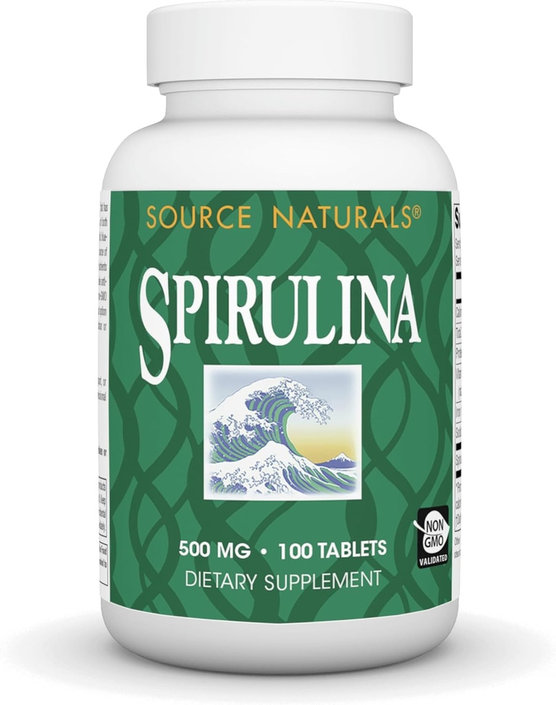 Source Naturals Spirulina - for immunsystem support - 100 tabletter