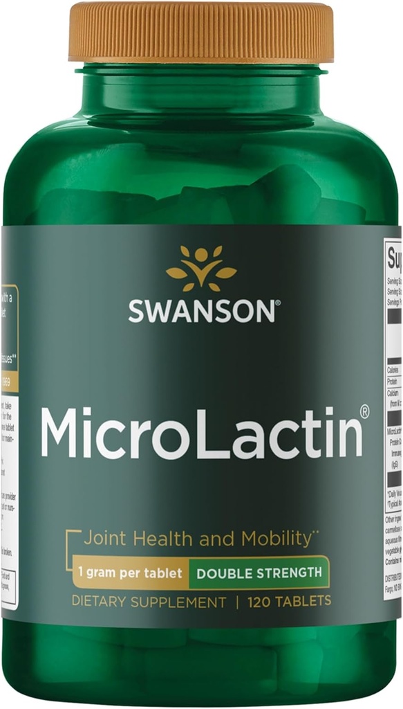 Swanson Microlactin Dobbelt Styrke 1000 Milligram 120 Tabs