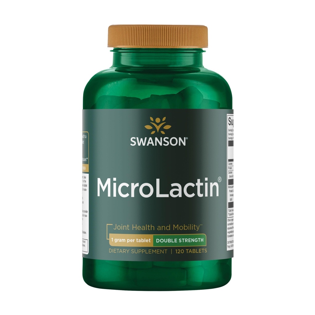 Swanson Microlactin Dobbelt Styrke 1000 Milligram 120 Tabs