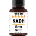 MONOHERB NADH 5 mg 90 Vegetariske kapsler - Reduceret Nicotinamid Adenine Dinucleotid supplement