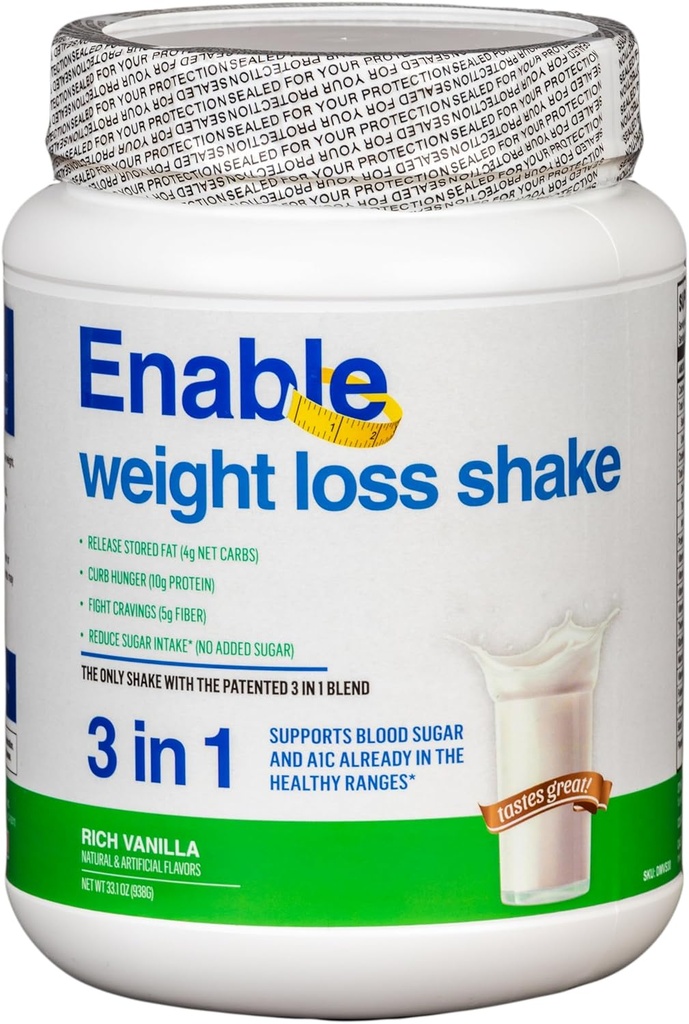 Aktivér vægttab Shake - lækker vanilje flavor til sund & tilfredsstillende Meal udskiftning, 2lb 8oz