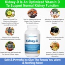 Nyregendannelse & Kidney- D 2- pakke kapsler til Nyrestøtte med optimerede D-vitamin antioxidanter, Nyreprobiotika, Natrium Bicarbonat til Nyrerensning