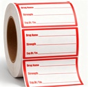 500Pcs Drug Name Label Stickers Medication Strength Stickers 1x2 Inch- Veterinary Instruction Labels Reminder Labels