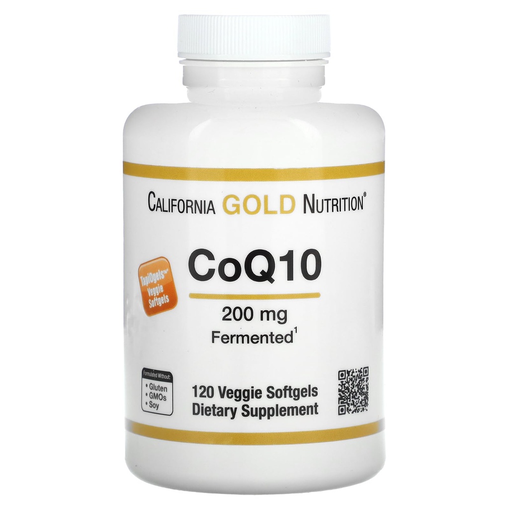 California Gold Nutrition CoQ10, 200 mg, 120 Veggie Softels