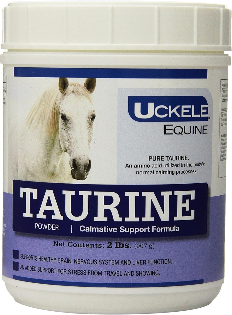 Uckele Taurine Horse Supplement - Calmative Support Formel for heste - Equine Vitamin & Mineral Supplement - 2 pund (lb)