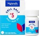 Hyland 's No. 5 Cell Salt Kali Mur 6X tabletter, Cold Medicine og Sore Throat Relief, Natural Treatment of Colds, Sore Throats, Runny Næse, og Burns, Quick Opløsning Tablets, 100 Greve