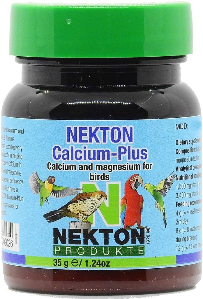 Nekton Calcium Plus - Calcium med Magnesium & Vitamin 35g / 1, 23 oz