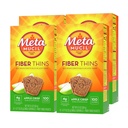 Metamucil, Fiber Thins, Daily Psyllium Husk Fiber Supplement, Understøtter fordøjelsessygdomme og tilfredsstiller sult, Apple Crisp Flavor, 48 Total Servering (4 pakker af 12)