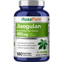 NusaPure Jiaogulan 20: 1 Extract, 450 mg Ækvivalent med 9. 000mg 180 Veggie Capsules (Vegetarian, Non- GMO, Vegan) Gynostemma Pentafhyllum