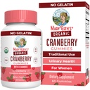 MaryRuth Organics Organical Cranberry Gummies - 500mg Supplement Note 124; Urinary Tract Health for Women