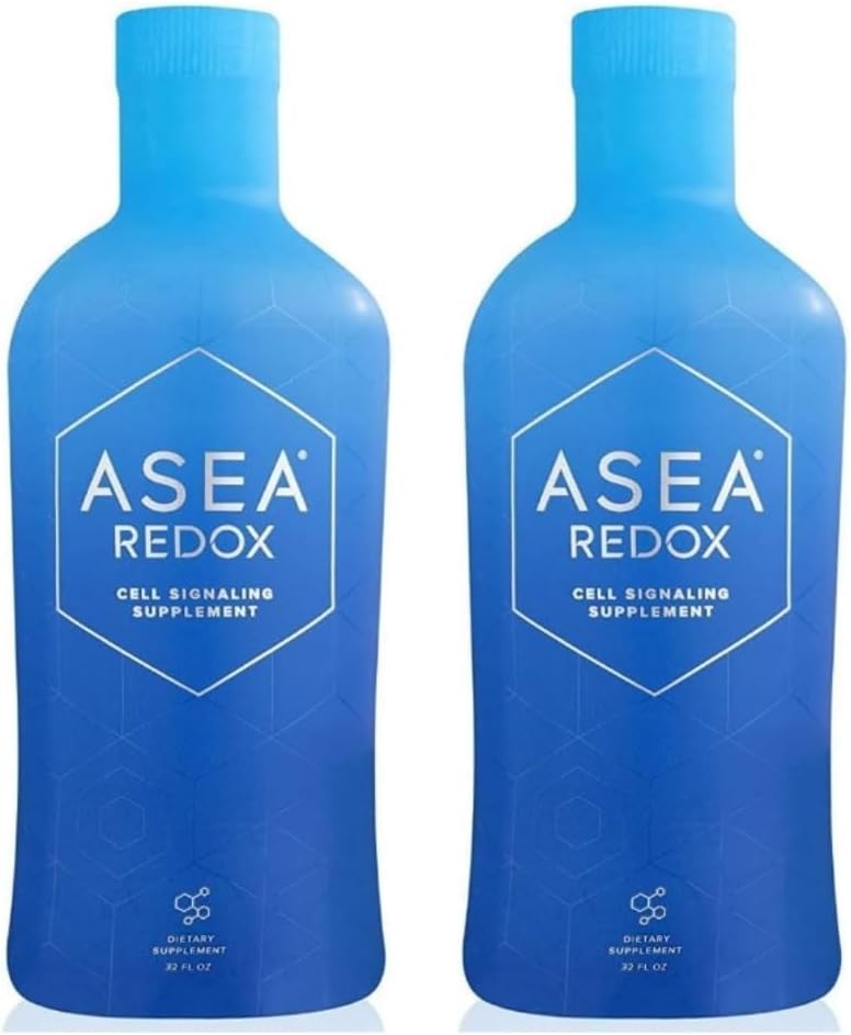 ASEA Redox Cell Signaling Supplement - Cellular Energy & Heart Kosttilskud til mænd og kvinder - Hormonal Balance & Energy Booster til kvinder og mænd for Vibrant Age- Defying Living (To 32 Fl Oz flasker)
