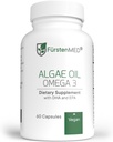 FürstenMED Algae Oil Vegan Omega 3 - Heart, Brain & Joint Health Support - 2000mg Algae Oil of which 700mg DHA & 320mg EPA + 3, 6mg Vitamin E per Daily Dose - Essential Fatty Acids