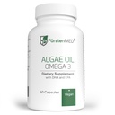 FürstenMED Alger Oil Vegan Omega 3 - Heart, Brain & Joint Health Support - 2000mg Alger Oil heraf 700mg DHA & 320mg EPA + 3, 6 mg E-vitamin per daglig dosis - essentielle fedtsyrer