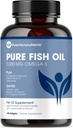 Rene mikronæringsstoffer - Omega 3 Fish Oil Supplement, EPA / DHA fedtsyrer, Burpless Fish Oil Kosttilskud med Lemon - hjerte, øje, hjerne & immunforsvar - 90 Softgels