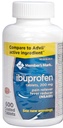 Medlemmer Mark Ibuprofen overtrukne tabletter 200mg smertestillende feber Reducer, 1 flaske, 600 tabletter