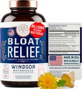 Bloat Relief Probiotiske og fordøjelige enzymer - Anti Bloating Gurkemeje, Fennel, Bromelain IBS Supplement - Detox Debloat Capsules Gas - Bloating Relief for Women and Men - 30 Gut Health Pills