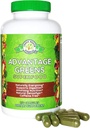 Fordel Grønne Superfood - Energipromotor - Hvede Græs, Barley Grass, Spirulina, Spinat, Chlorella, Beets, Kale Supplement (150 Cap)