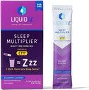 Liquid I.V. ® Hydration Multiplier ® + Sleep - Blueberry Lavender - Electrolyte Powder Drink Mix Packets - 124; Praktisk Single-Serving Sticks - 124; Non-GMO Meader 124; 10 Servering (pakke med 1)