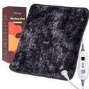 Bearknus XL Elektrisk opvarmning Pad 20 "x24" Double- Sidet Faux Fur opvarmet Pad, 6 Varmeniveauer, 2H Auto- Off, Fugtig & tør varme terapi til ryg smertelindring, maskine vaskbar, ETL Certificeret, gaveæske