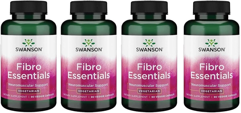Swanson Fibro Essentials 90 Veg Kapsler (4 Pack)