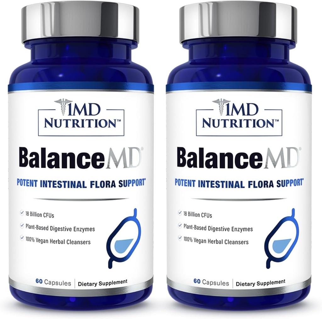 1MD Nutrition BalanceMD Vaginal Probiotics against 124; Oregano & Captain Acid med Lactobacillus & Digative Enzymes against 124; Promodes Intestinal Flora Balance