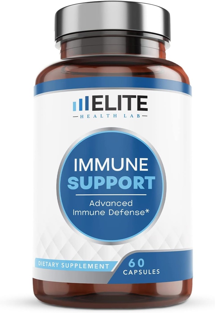 Ultimate 9-in-1 immunforsvar Boost - 1000mg C-vitamin, D, zink, Echinacea, Quercetin & mere - USA tredje part Lab Testet, Gluten- Free, 60 kapsler - Made in USA