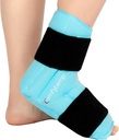Comfytemp Ankle Foot Ice Pack Wrap for Plantar Fasciitis Relief, FSA Støtteberettiget, Ankler Brace for Sprained Ankle, Heel Spur, Hævelse, Achilles Tendonitis, Smerte, Varm kold fysisk terapi Gaver, 1 stk