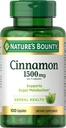Nature 's Bounty kanel kapsler, urtetilskud, understøtter sukker Metabolisme, 1500mg, 100 kapsler