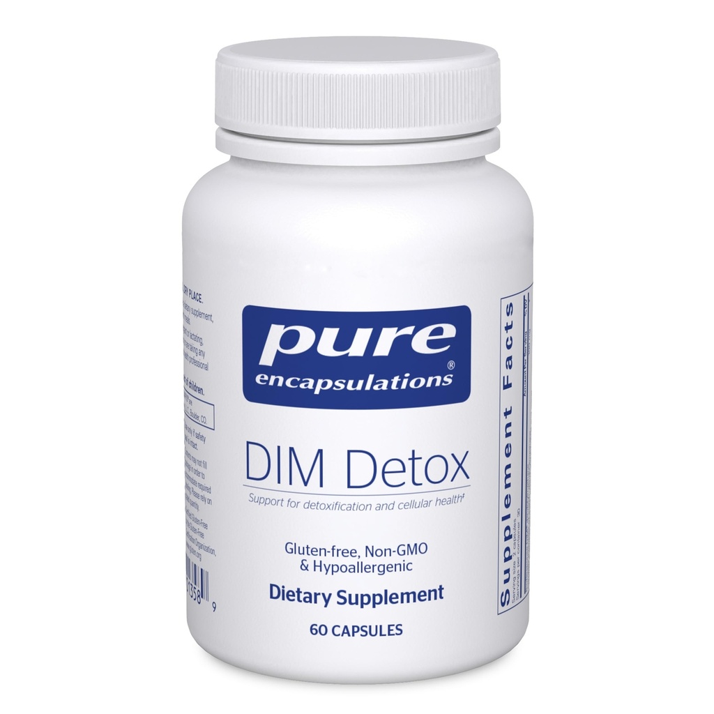 Pure indkapslinger DIM Detox Medical 124; Supplement Support for afgiftning og Cellular Health * Medical 124; 60 Kapsler